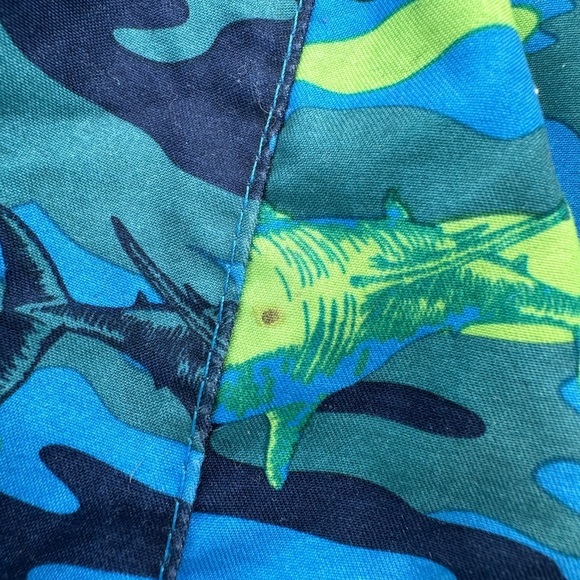 Joe Fresh Boys Swim Trunks Camo  Shark Print Size XL - Picture 5 of 5